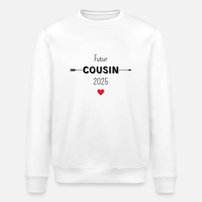 Future cousin 2025 - Stanley/Stella ROLLER Unisex Organic Sweatshirt - white