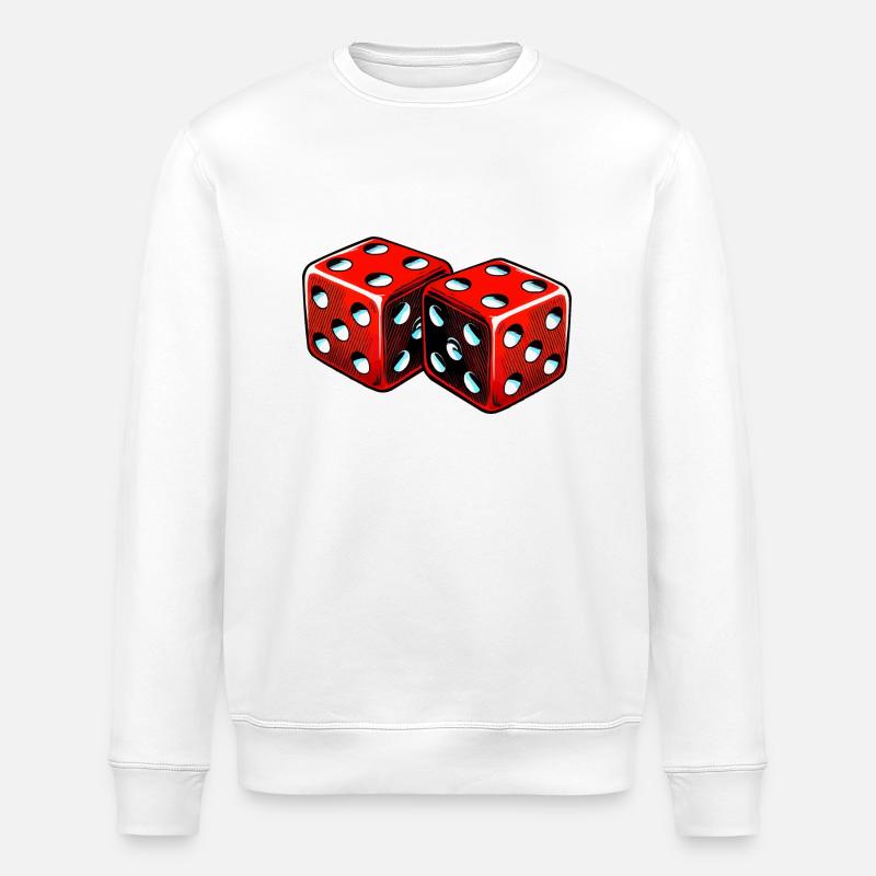 würfel 2 - Stanley/Stella Unisex Bio-Sweatshirt ROLLER - Weiß
