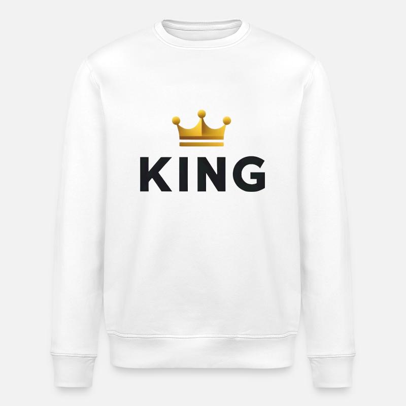 Tu es le roi - Sweat bio ROLLER Stanley/Stella Unisexe - blanc