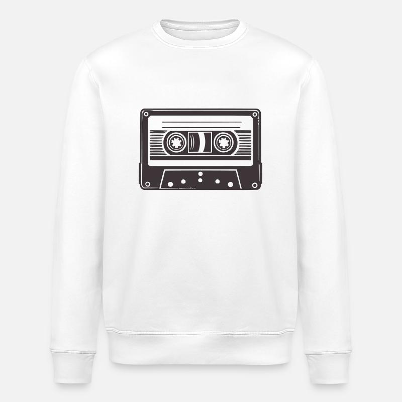 audio kassette - Stanley/Stella Unisex Bio-Sweatshirt ROLLER - Weiß