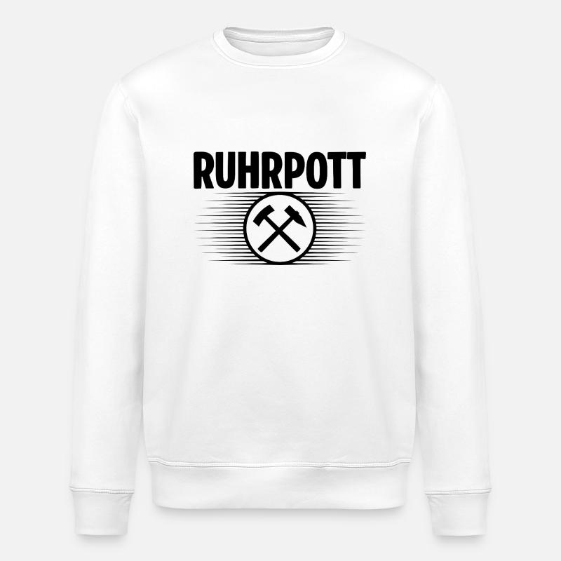 Ruhrpott Glueck auf - Stanley/Stella Unisex Bio-Sweatshirt ROLLER - Weiß