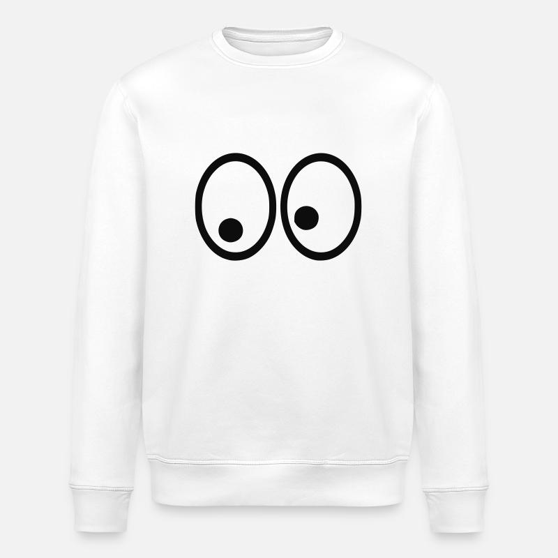 Augen - Stanley/Stella Unisex Bio-Sweatshirt ROLLER - Weiß