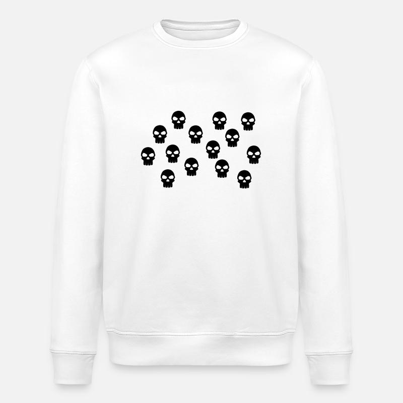 Totenkopf - Stanley/Stella Unisex Bio-Sweatshirt ROLLER - Weiß