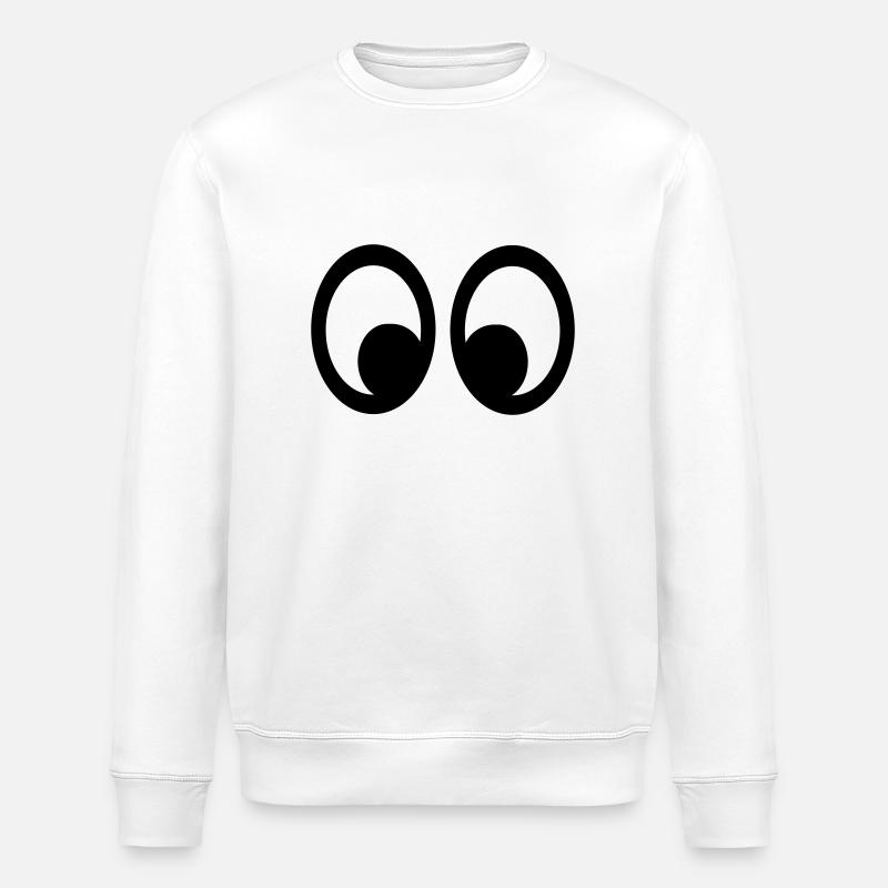 Eyes - Stanley/Stella ROLLER Unisex Organic Sweatshirt - white