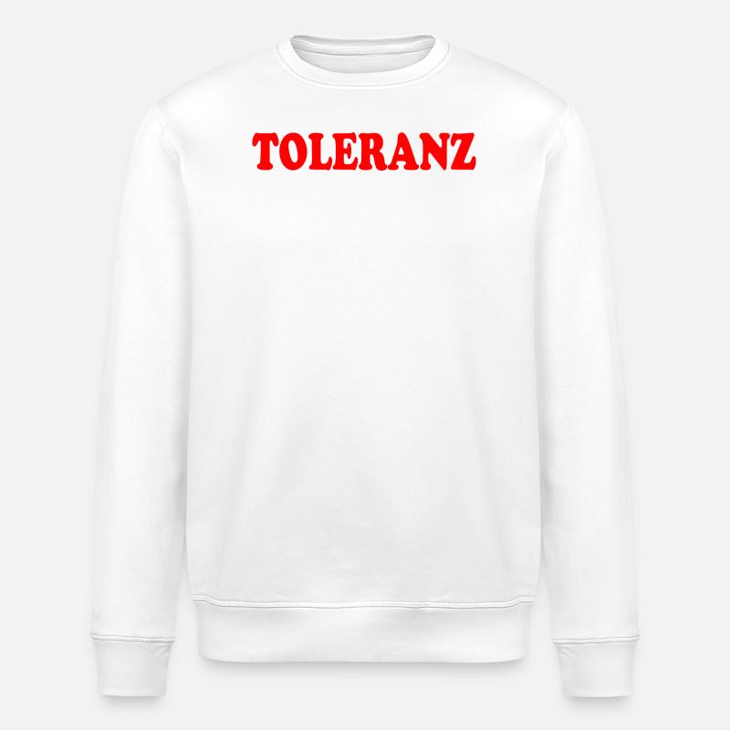 Toleranz - Stanley/Stella Unisex Bio-Sweatshirt ROLLER - Weiß