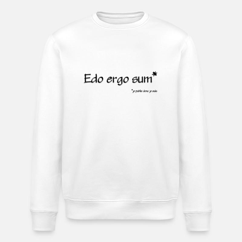 edo_ergo_sum - Stanley/Stella Unisex Bio-Sweatshirt ROLLER - Weiß