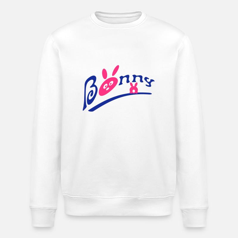 BUNNY Häschen - Stanley/Stella Unisex Bio-Sweatshirt ROLLER - Weiß
