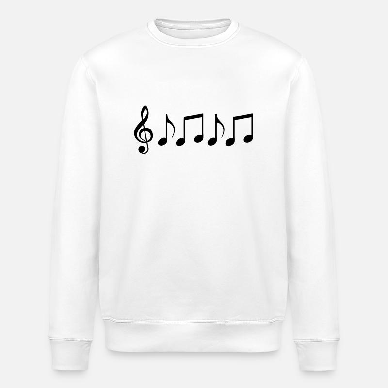 music - Stanley/Stella ROLLER Unisex Organic Sweatshirt - white
