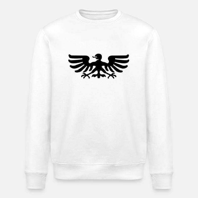 Adler Vogel Wappen Tier - Stanley/Stella Unisex Bio-Sweatshirt ROLLER - Weiß
