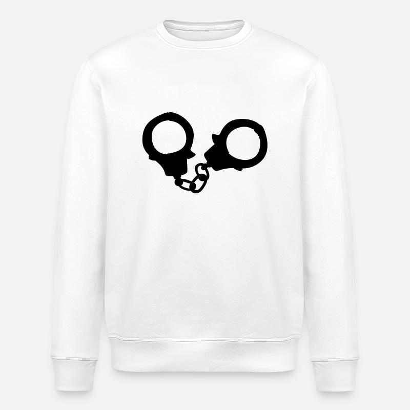 handcuffs1 - Sweat bio ROLLER Stanley/Stella Unisexe - blanc