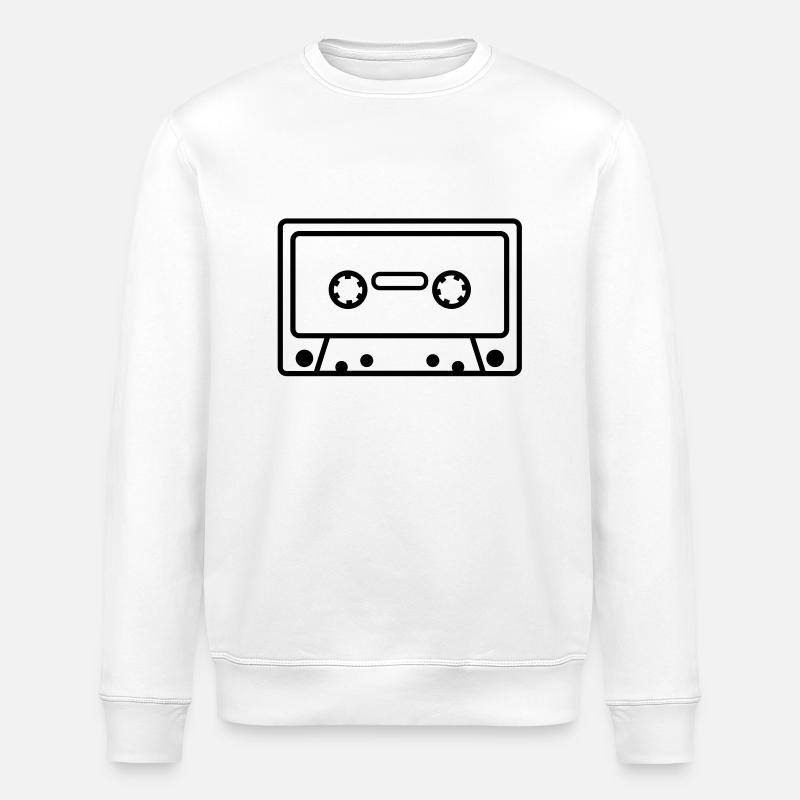 Cassette de musique - Sweat bio ROLLER Stanley/Stella Unisexe - blanc