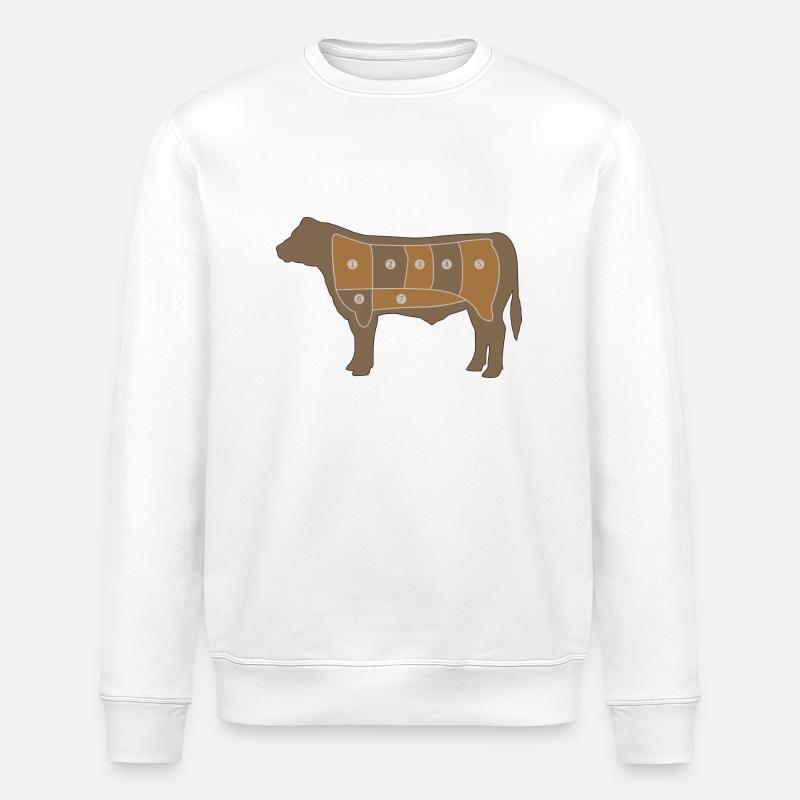 Fleisch Chart - Stanley/Stella Unisex Bio-Sweatshirt ROLLER - Weiß