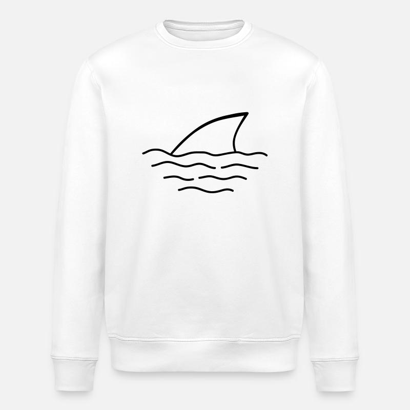 shark - Stanley/Stella Unisex Bio-Sweatshirt ROLLER - Weiß