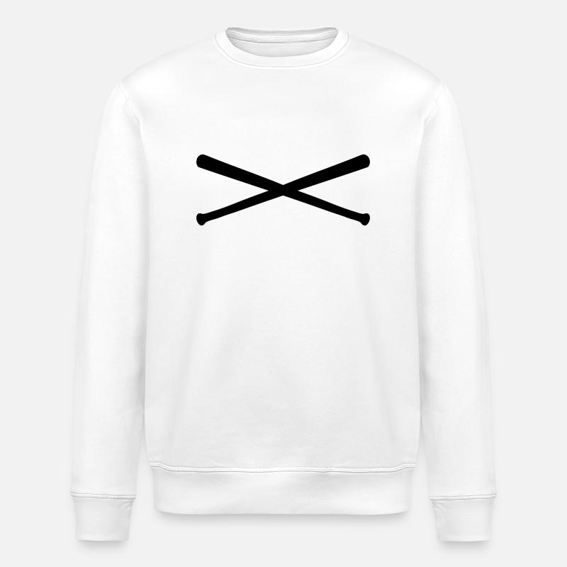 baseball_bats - Sweat bio ROLLER Stanley/Stella Unisexe - blanc