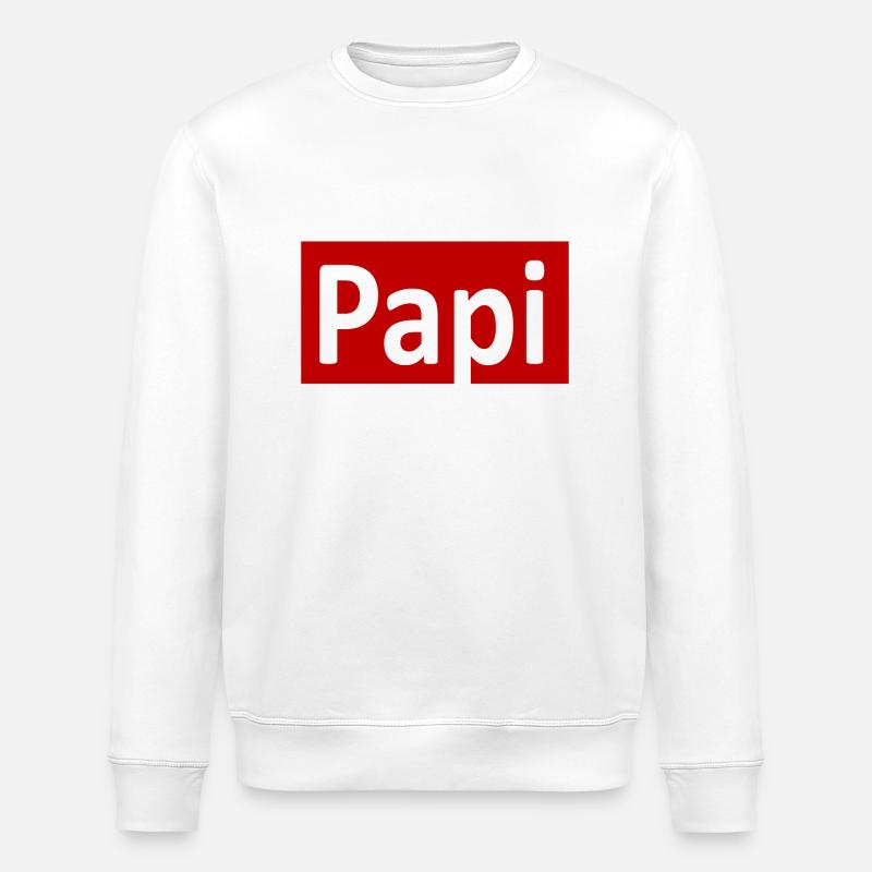 Papi gift idea - Stanley/Stella ROLLER Unisex Organic Sweatshirt - white