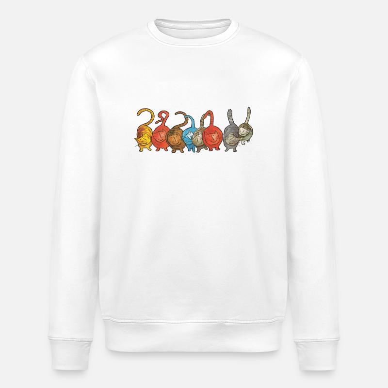 Chat chats - Sweat bio ROLLER Stanley/Stella Unisexe - blanc