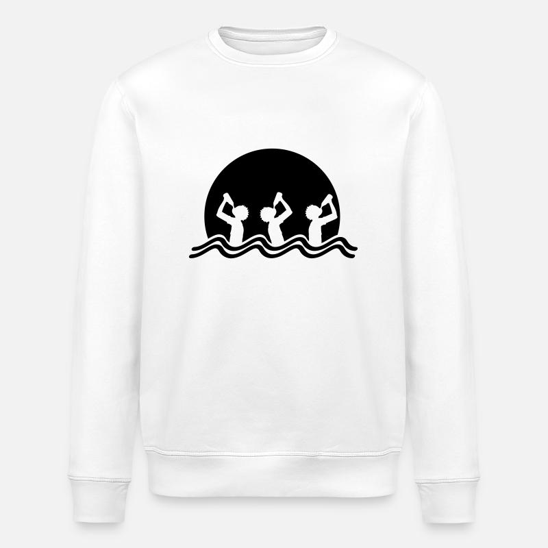 Beach Drinking Team - Stanley/Stella ROLLER Unisex Organic Sweatshirt - white