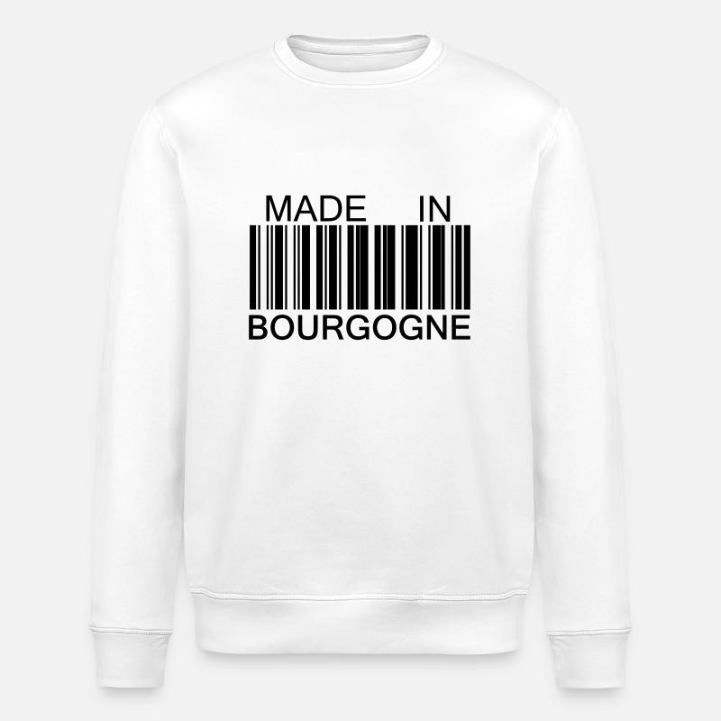 Made in Bourgogne - Sweat bio ROLLER Stanley/Stella Unisexe - blanc