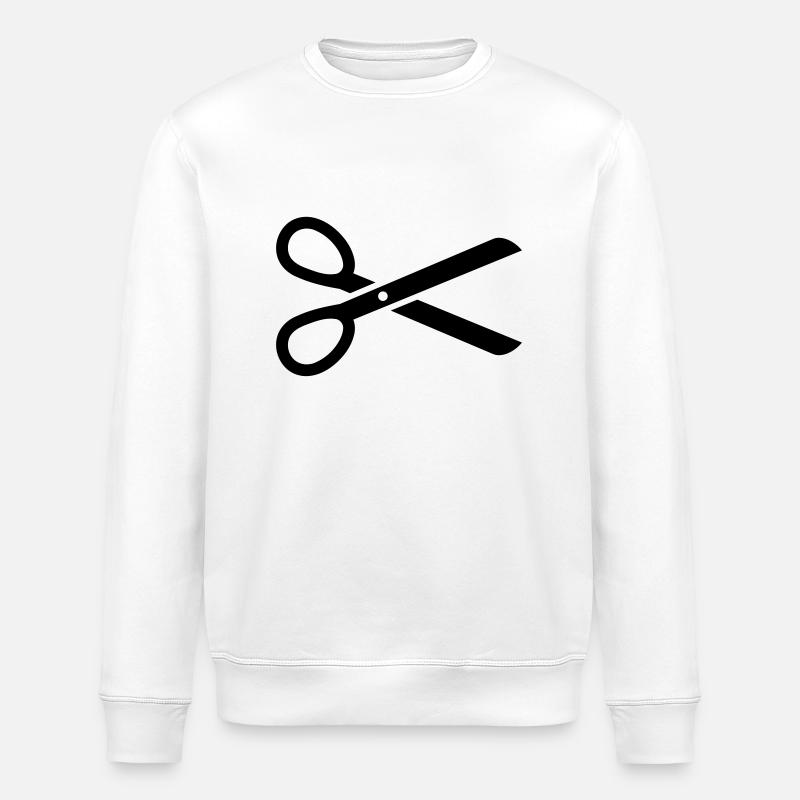 Ciseaux - Sweat bio ROLLER Stanley/Stella Unisexe - blanc