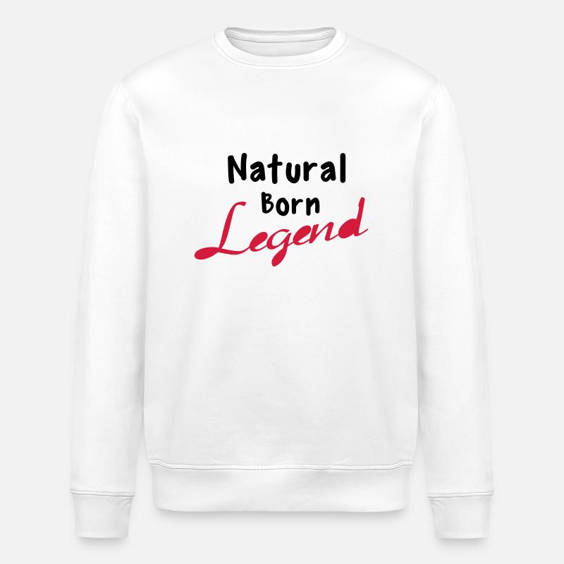 Born Legend - Stanley/Stella ROLLER Unisex Organic Sweatshirt - white