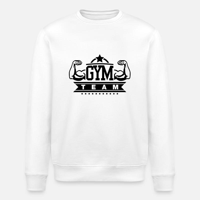 gym_team_yu1 - Stanley/Stella Unisex Bio-Sweatshirt ROLLER - Weiß
