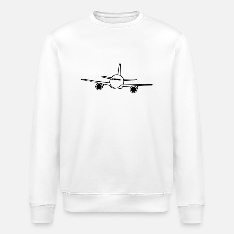 Piloter avion - Sweat bio ROLLER Stanley/Stella Unisexe - blanc