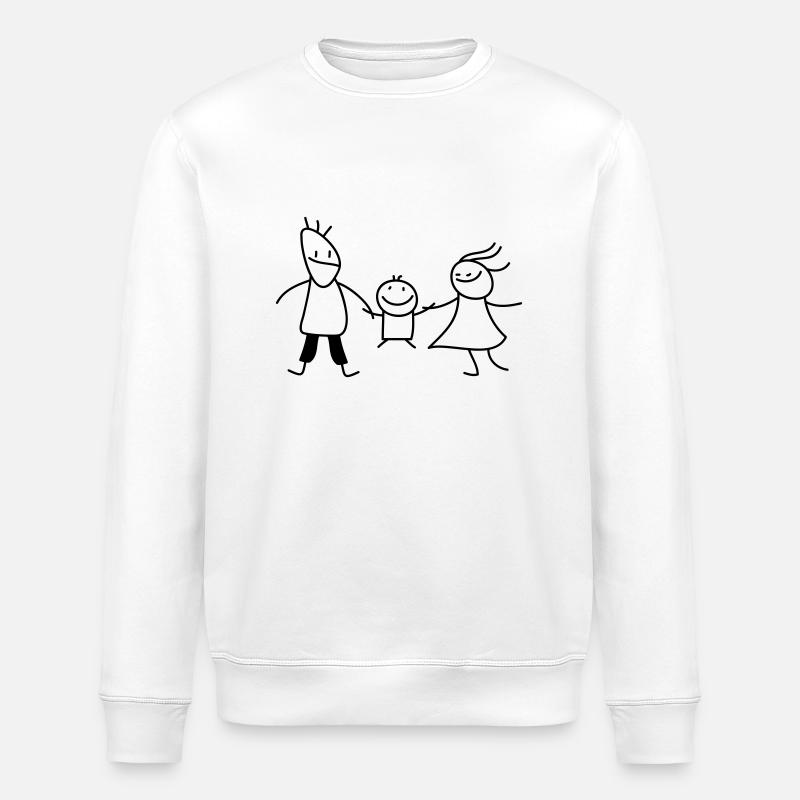 happy family (b) - Sweat bio ROLLER Stanley/Stella Unisexe - blanc
