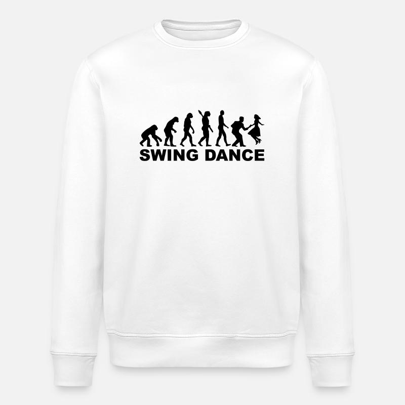 Swing dance - Stanley/Stella ROLLER Unisex Organic Sweatshirt - white