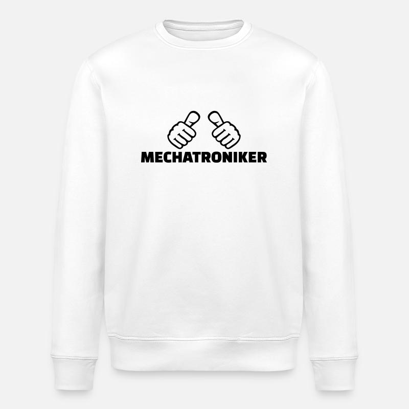 Mechatroniker - Stanley/Stella Unisex Bio-Sweatshirt ROLLER - Weiß