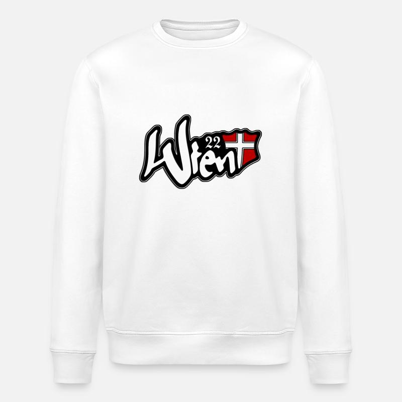 Wien 22 Donaustadt - Stanley/Stella Unisex Bio-Sweatshirt ROLLER - Weiß
