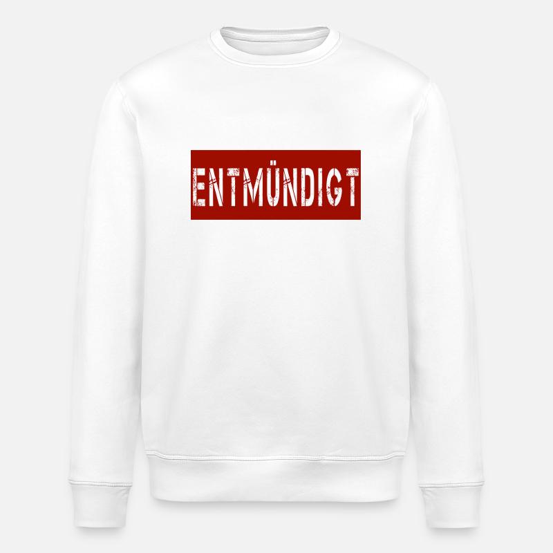 Entmündigt Maske - Stanley/Stella Unisex Bio-Sweatshirt ROLLER - Weiß