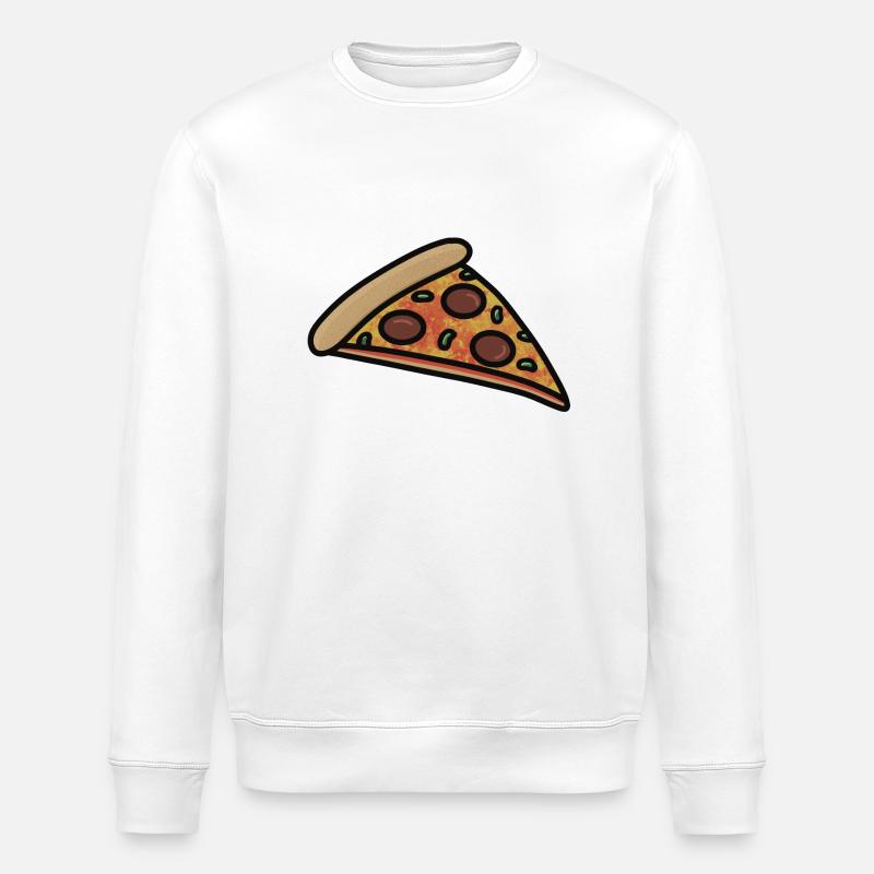 Pizza - Stanley/Stella Unisex Bio-Sweatshirt ROLLER - Weiß