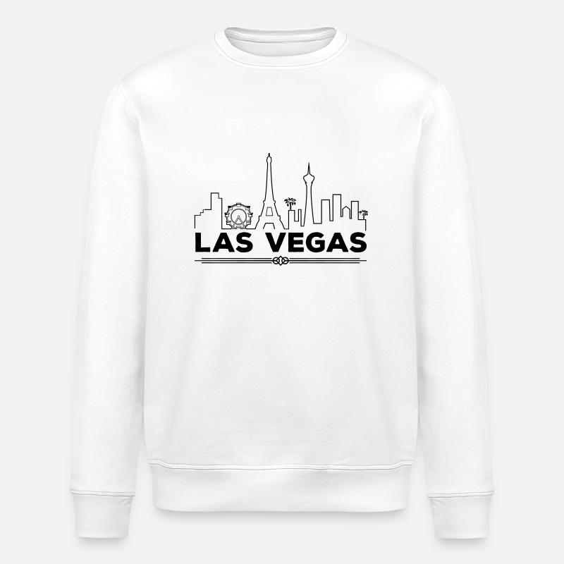 las vegas silhouette - Stanley/Stella Unisex Bio-Sweatshirt ROLLER - Weiß