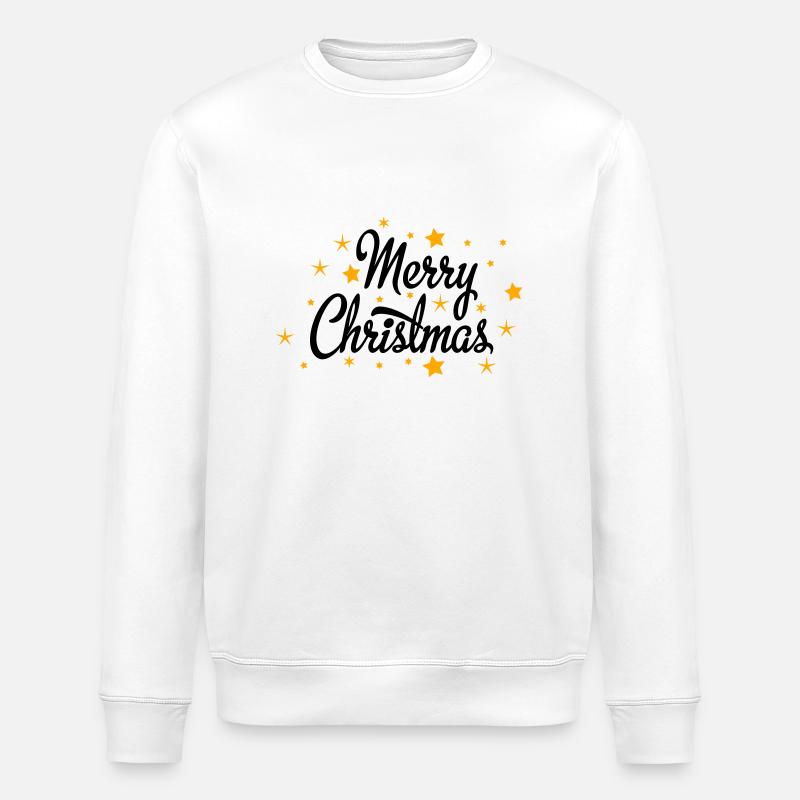 Merry Christmas - Stanley/Stella Unisex Bio-Sweatshirt ROLLER - Weiß