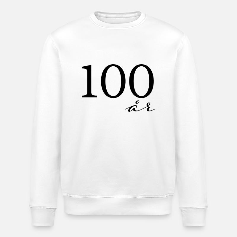 100 Jahre - Stanley/Stella Unisex Bio-Sweatshirt ROLLER - Weiß