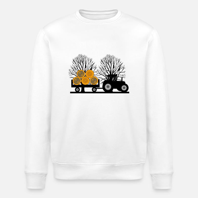 Tractor - Stanley/Stella ROLLER Unisex Organic Sweatshirt - white