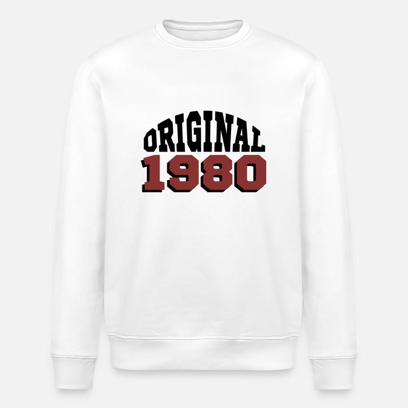 Original 1980 - Sweat bio ROLLER Stanley/Stella Unisexe - blanc