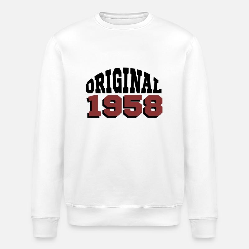 Original 1958 - Stanley/Stella ROLLER Unisex Organic Sweatshirt - white