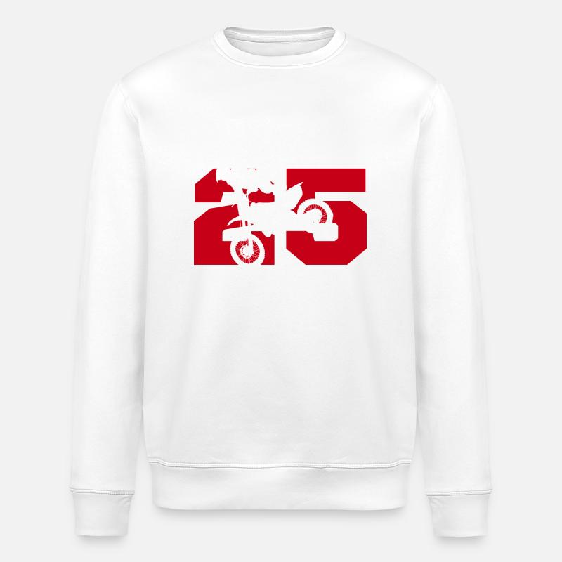 Moto 25 Biker - Stanley/Stella Unisex Bio-Sweatshirt ROLLER - Weiß