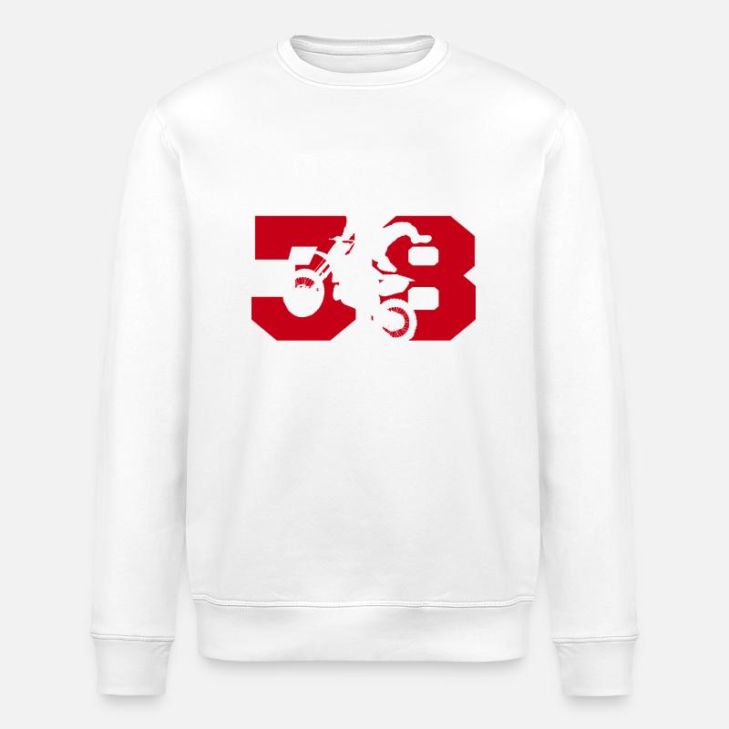Moto 38 Biker - Stanley/Stella Unisex Bio-Sweatshirt ROLLER - Weiß