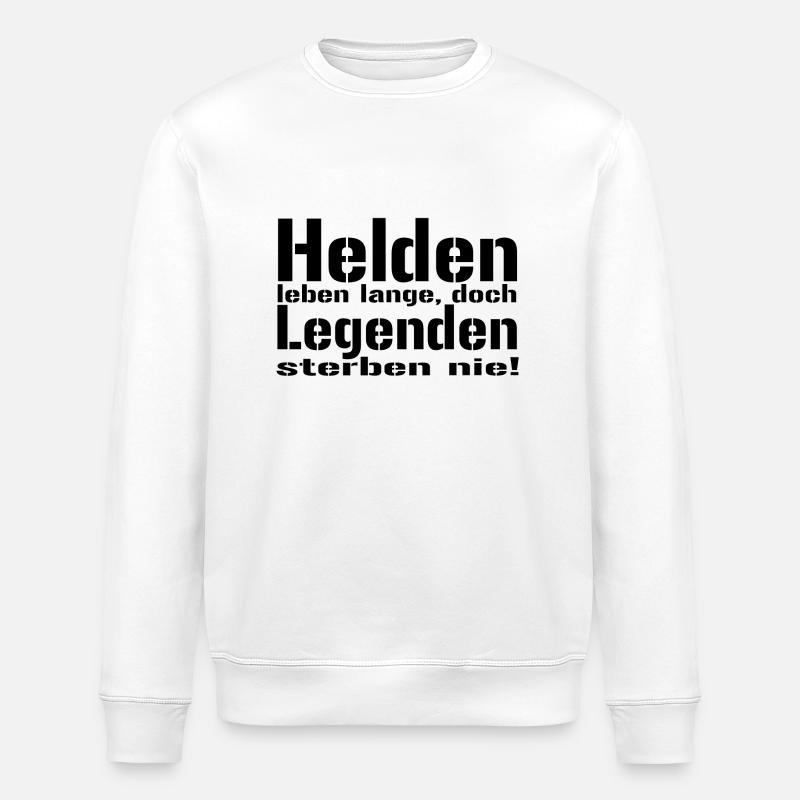 helden - Stanley/Stella Unisex Bio-Sweatshirt ROLLER - Weiß