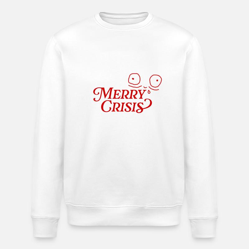 Merry Crisis - Stanley/Stella Unisex Bio-Sweatshirt ROLLER - Weiß