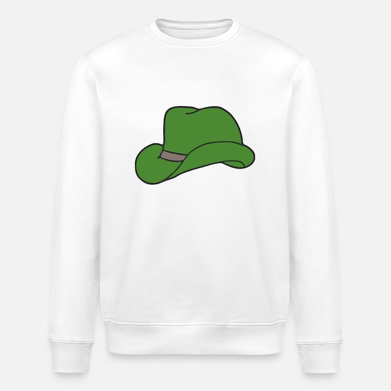 chapeau vert - Sweat bio ROLLER Stanley/Stella Unisexe - blanc