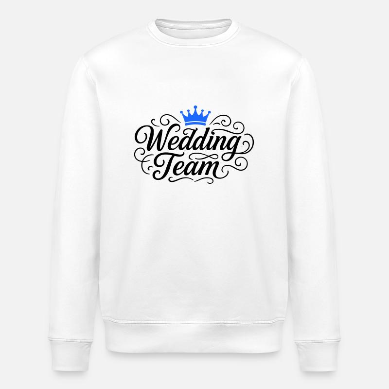 Wedding Team Hochzeit - Stanley/Stella Unisex Bio-Sweatshirt ROLLER - Weiß