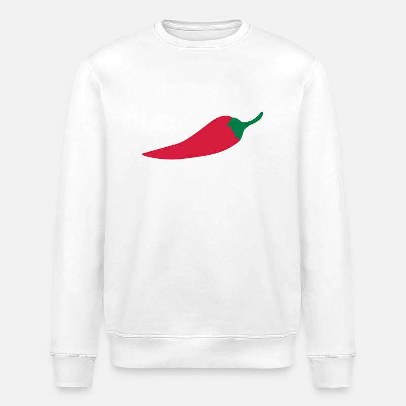 Chilischote - Stanley/Stella Unisex Bio-Sweatshirt ROLLER - Weiß