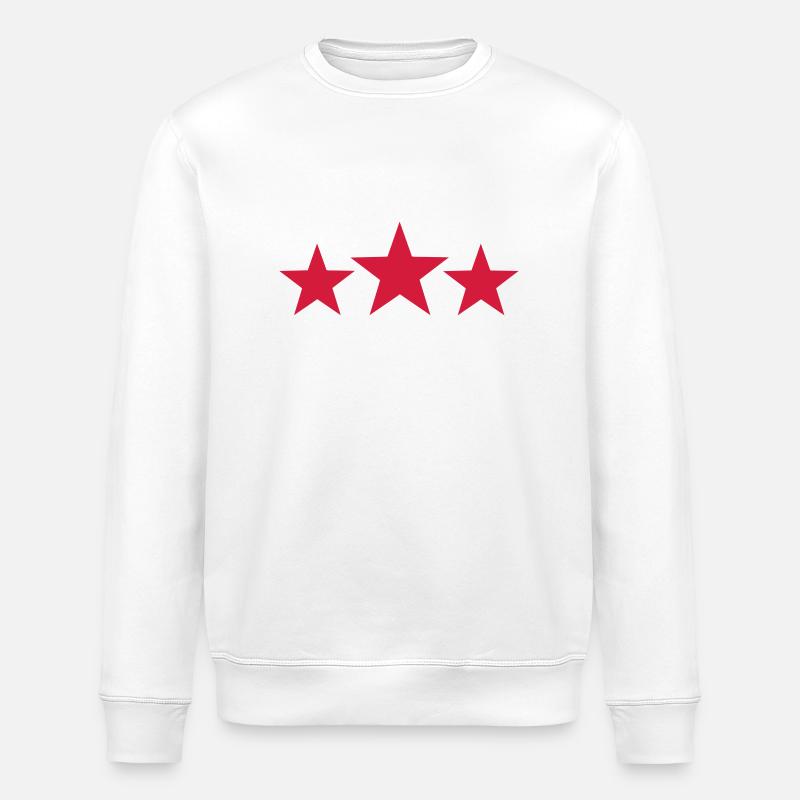 étoiles - étoile - Sweat bio ROLLER Stanley/Stella Unisexe - blanc