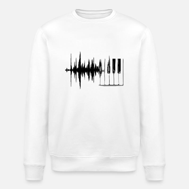 Music wave - Stanley/Stella Unisex Bio-Sweatshirt ROLLER - Weiß