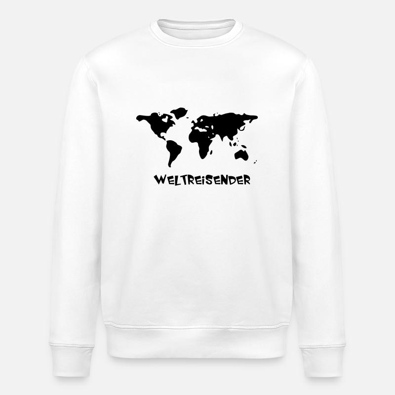 Weltreisender - Stanley/Stella Unisex Bio-Sweatshirt ROLLER - Weiß