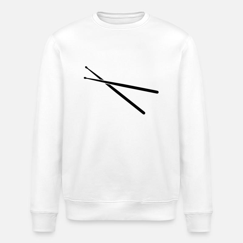Drum Sticks - Stanley/Stella Unisex Bio-Sweatshirt ROLLER - Weiß