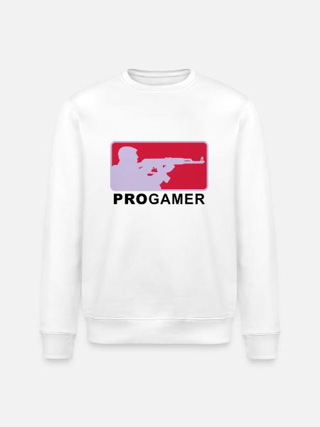 progamer_2011_4_3c - Stanley/Stella Unisex Bio-Sweatshirt ROLLER - Weiß